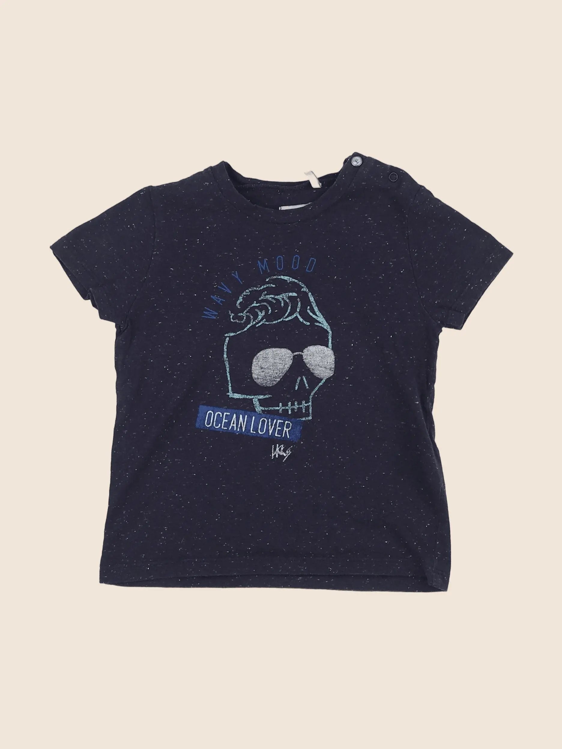 IKKS - tee-shirt bleu - 18 mois