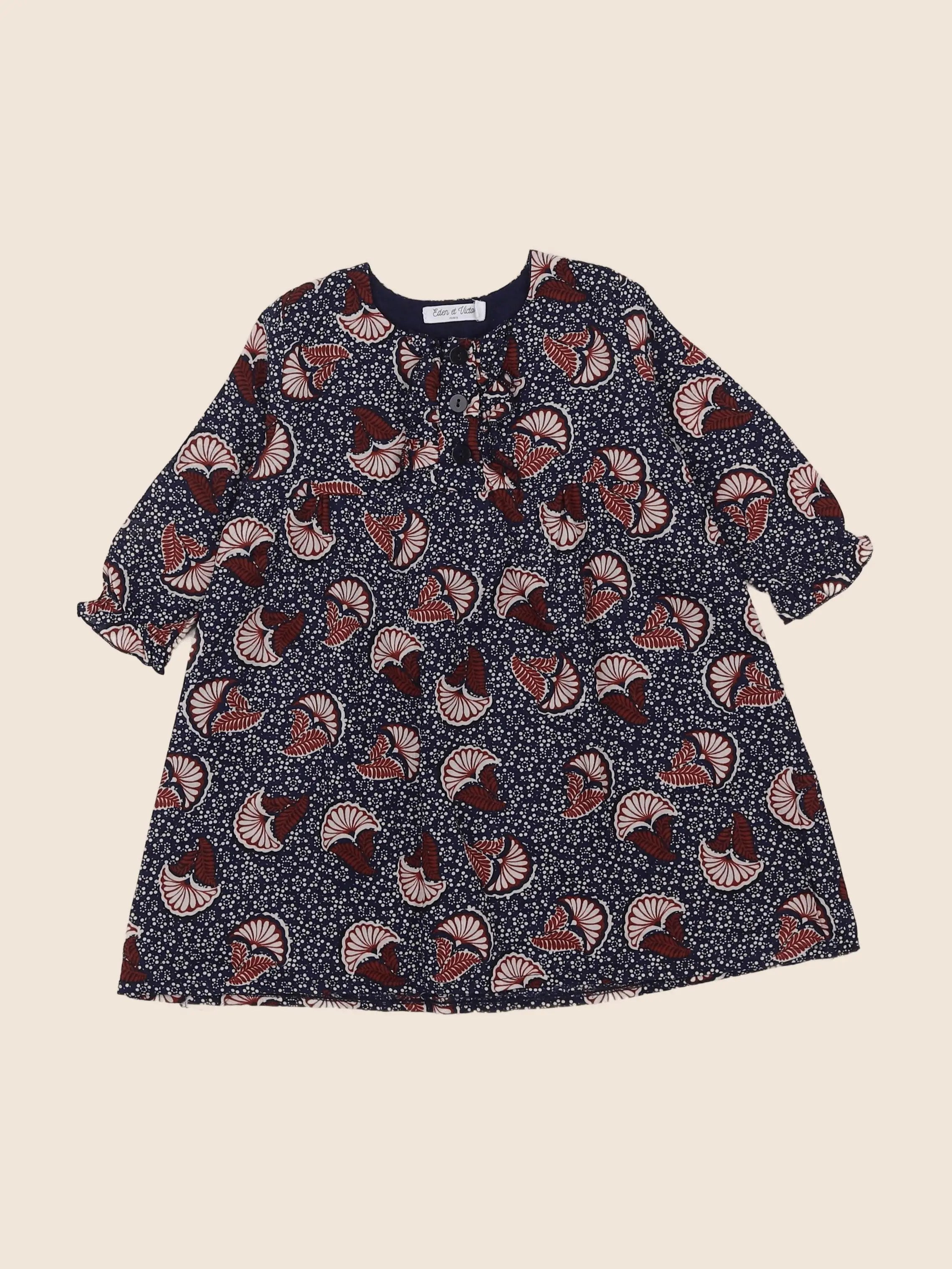 Eden & Victor - robe multicolore - 6 mois
