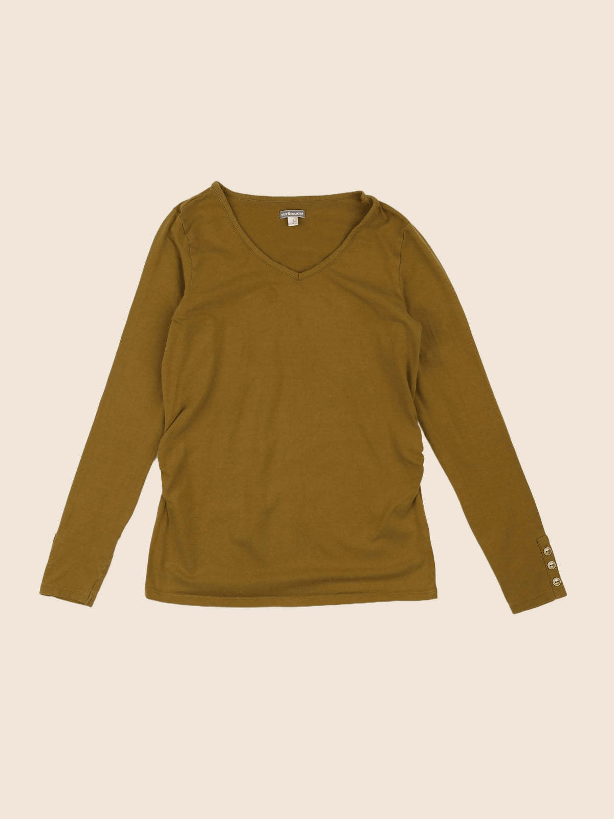 Vertbaudet - tee-shirt grossesse marron - 34 à 36