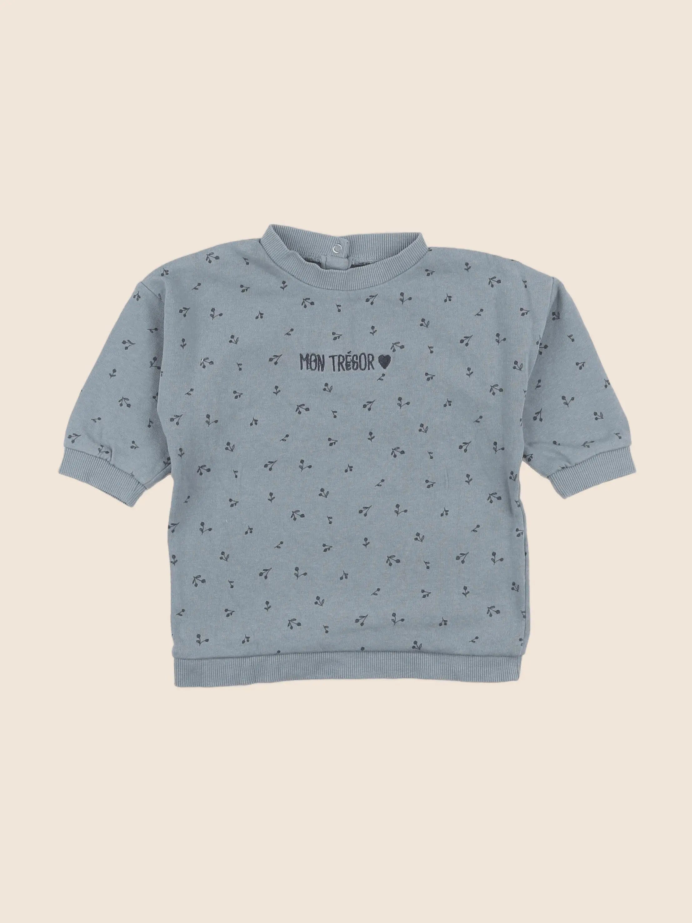 Vertbaudet - robe bleu - 12 mois