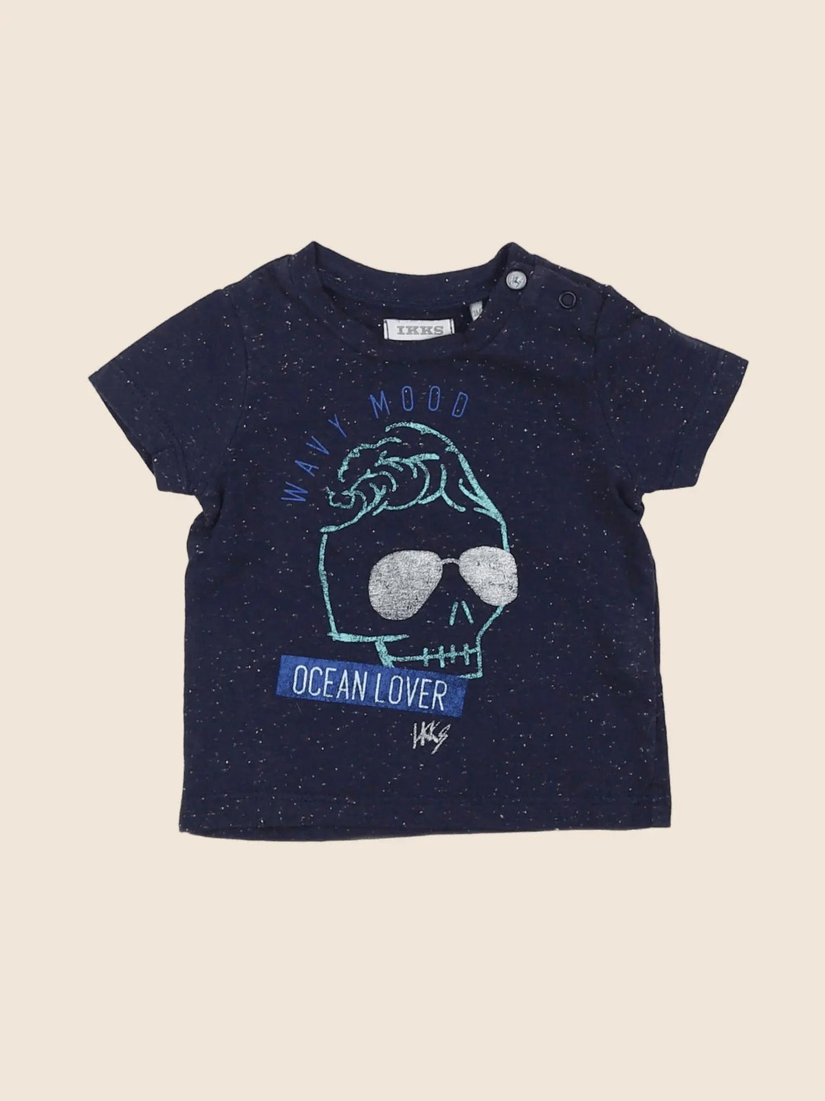 IKKS - tee-shirt bleu - 3 mois
