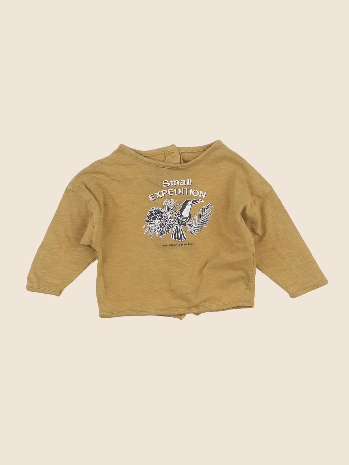 Vertbaudet - tee-shirt marron - 6 mois