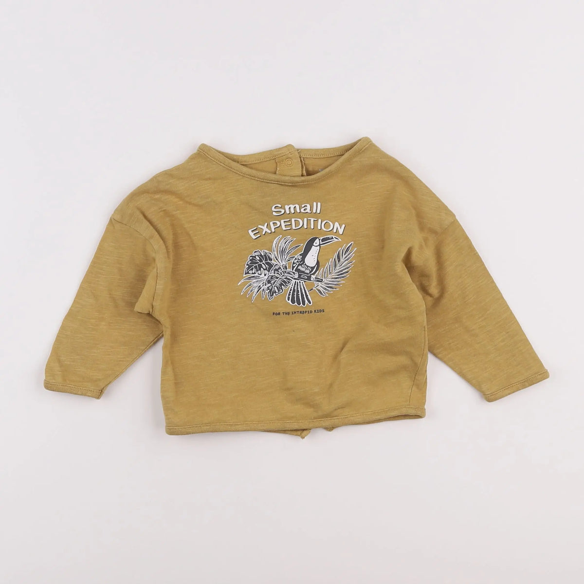 Vertbaudet - tee-shirt marron - 6 mois