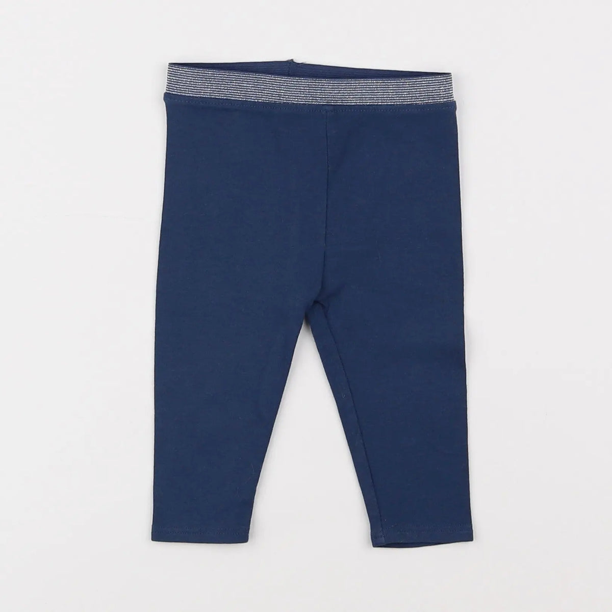 Vertbaudet - legging or, bleu - 6 mois