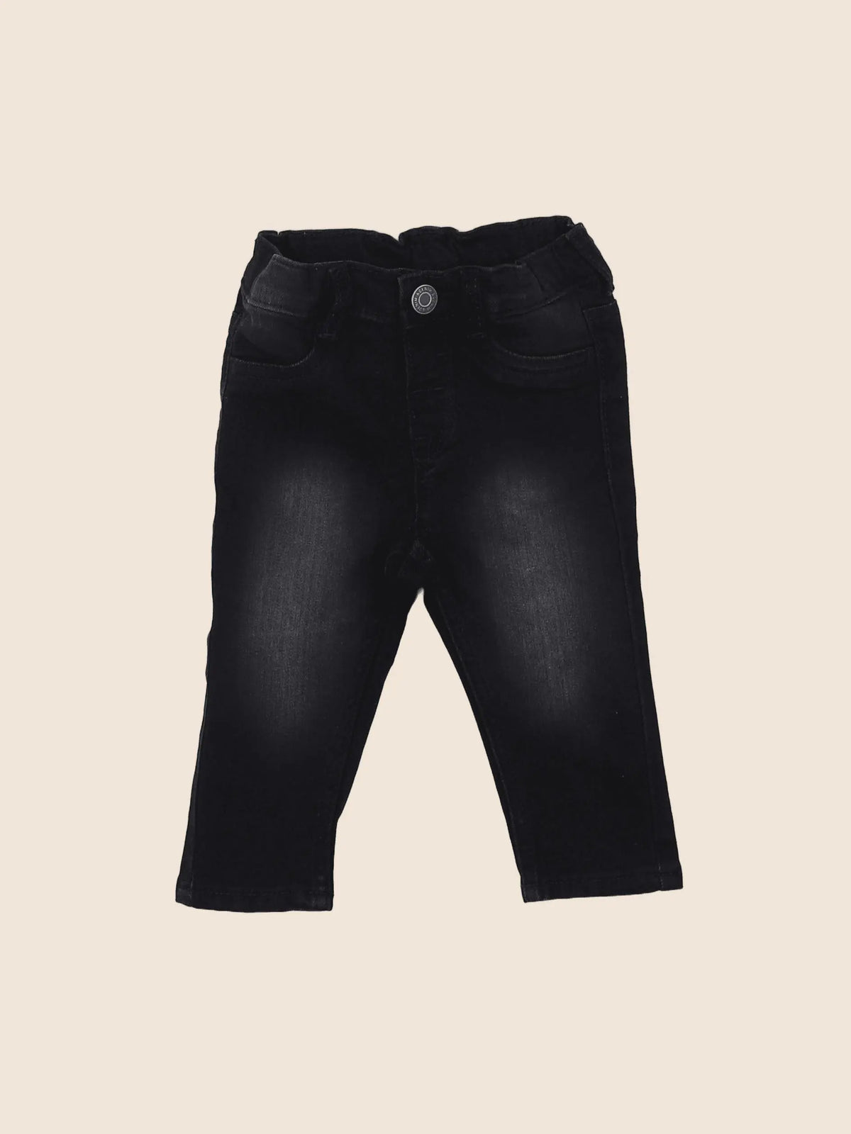 H&M - jean noir - 3/6 mois