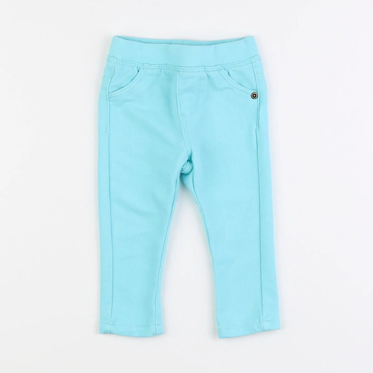 Vertbaudet - jegging bleu - 9 mois