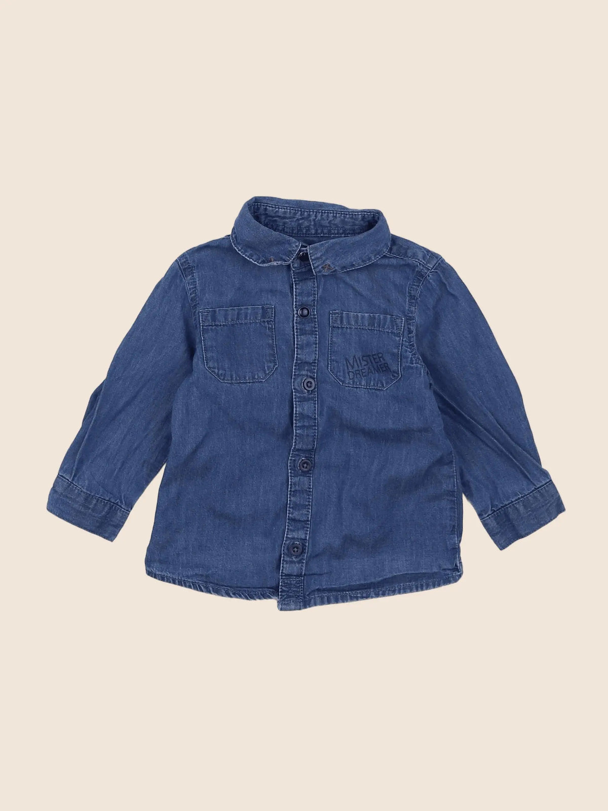 La Redoute - chemise bleu - 12 mois