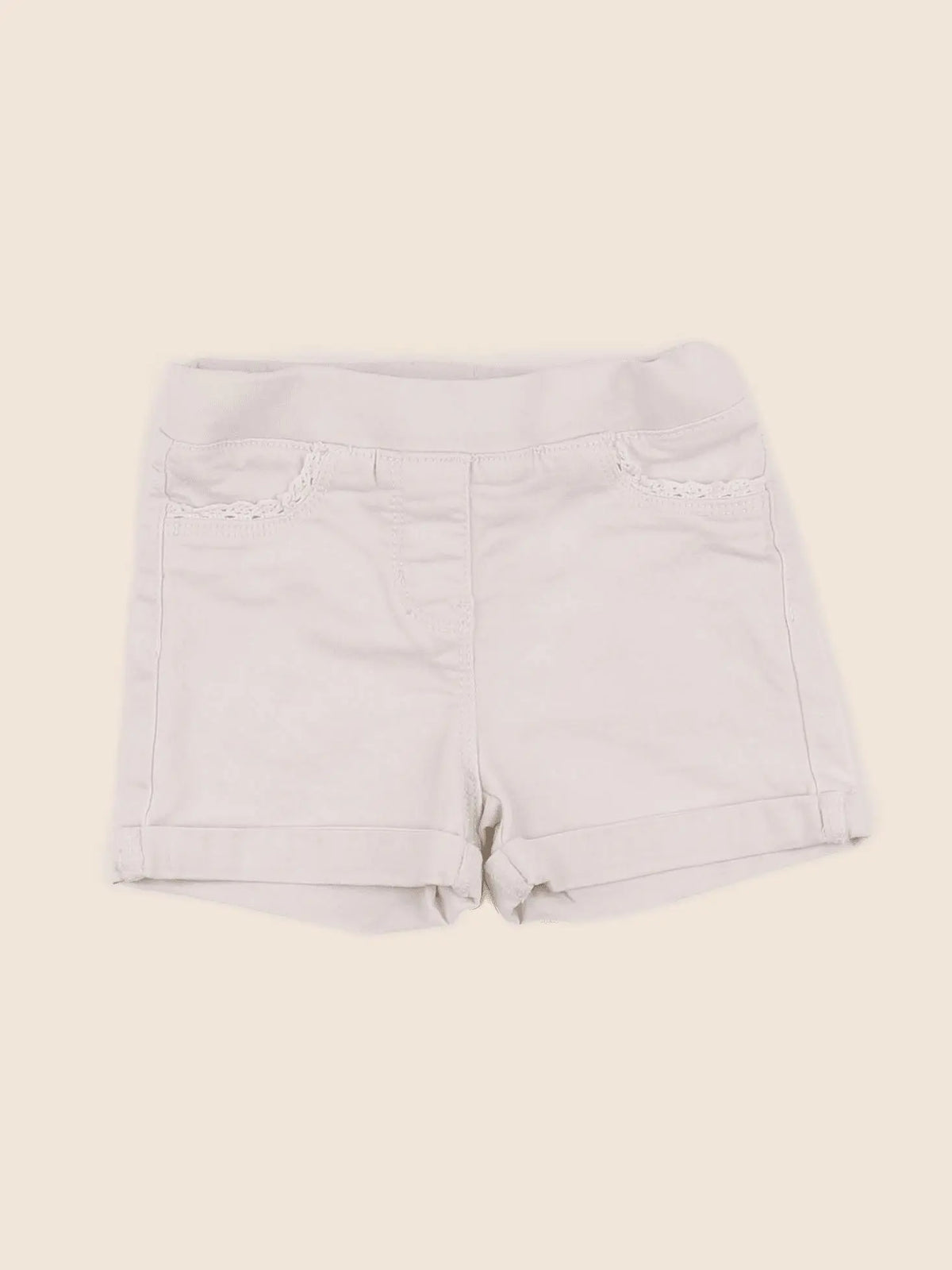 Vertbaudet - short beige - 12/18mois