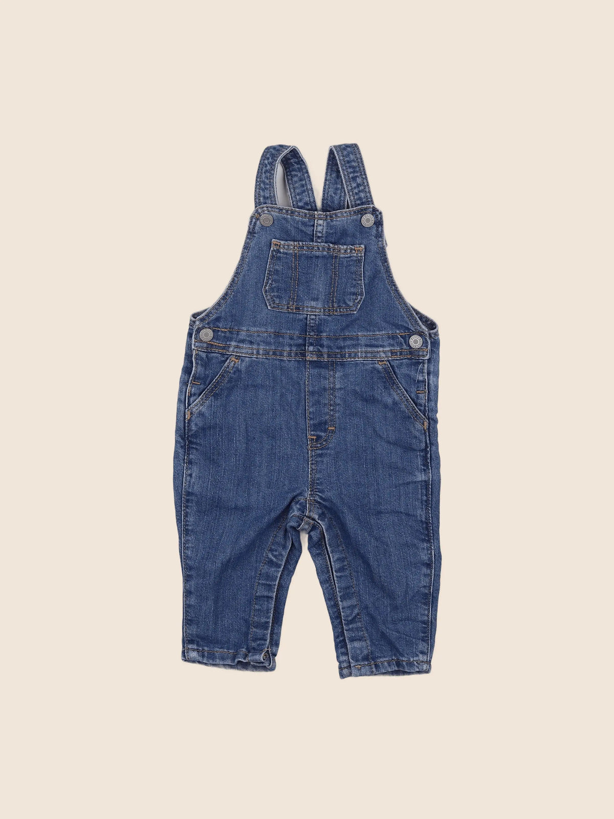 H&M - salopette bleu - 6/9 mois