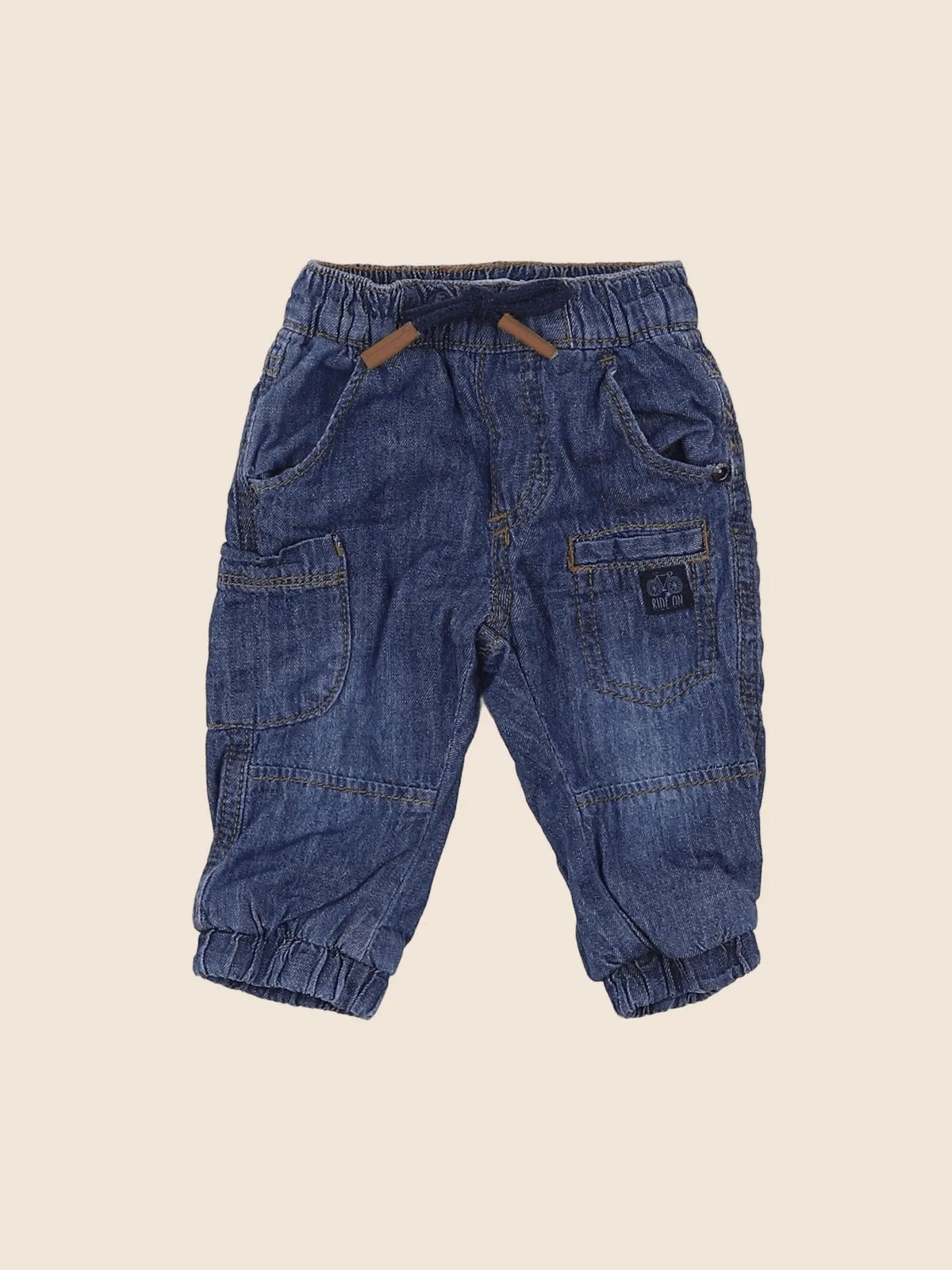 Vertbaudet - jean bleu - 3 mois