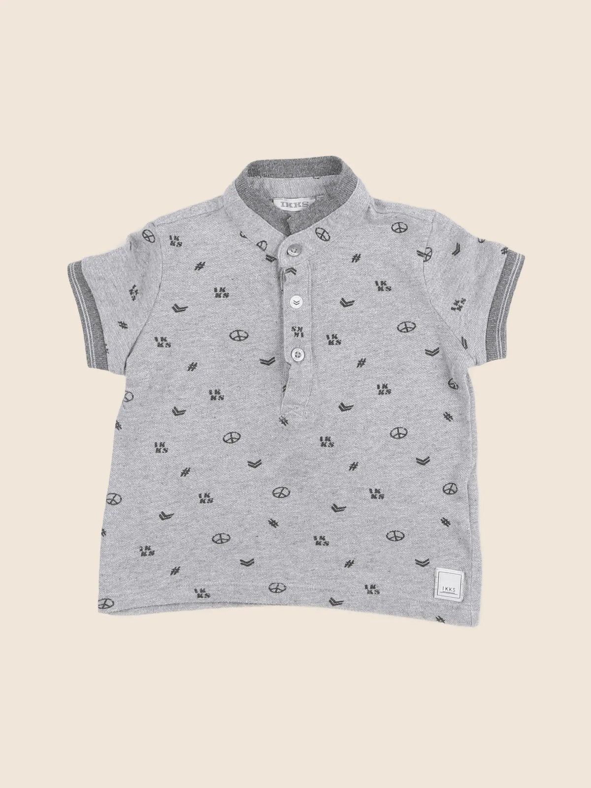 IKKS - polo gris - 12 mois
