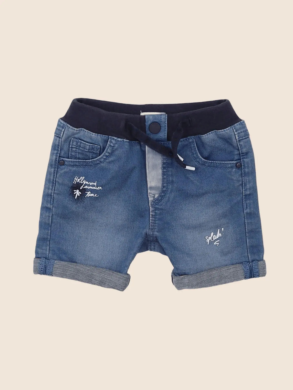 IKKS - short bleu - 6 mois