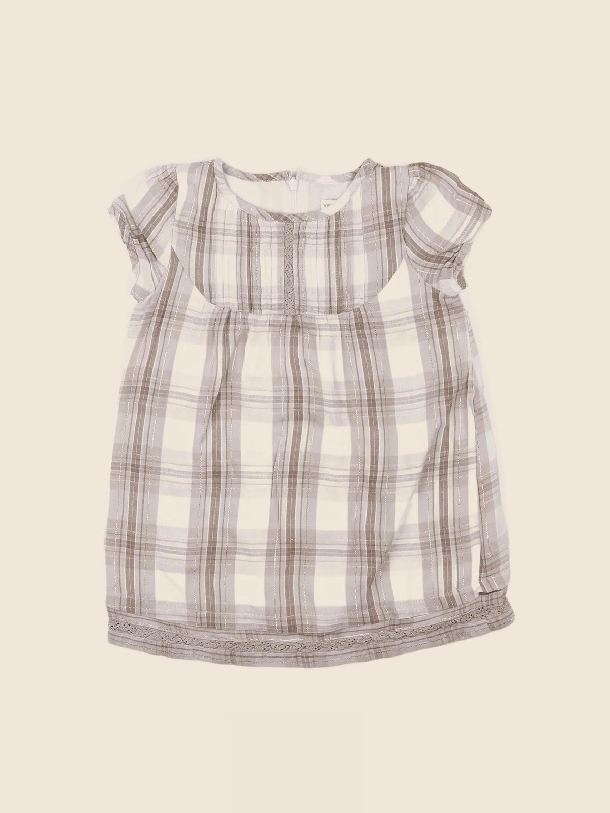 Vertbaudet - robe beige - 2 ans
