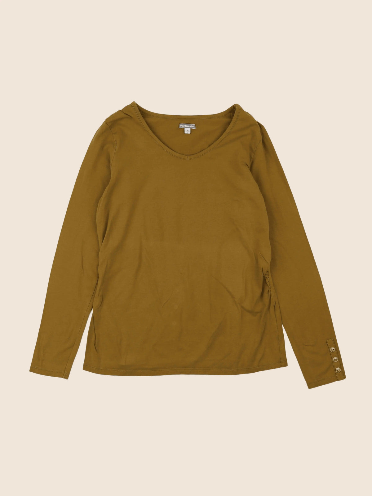 Vertbaudet - tee-shirt grossesse marron - 38 à 40