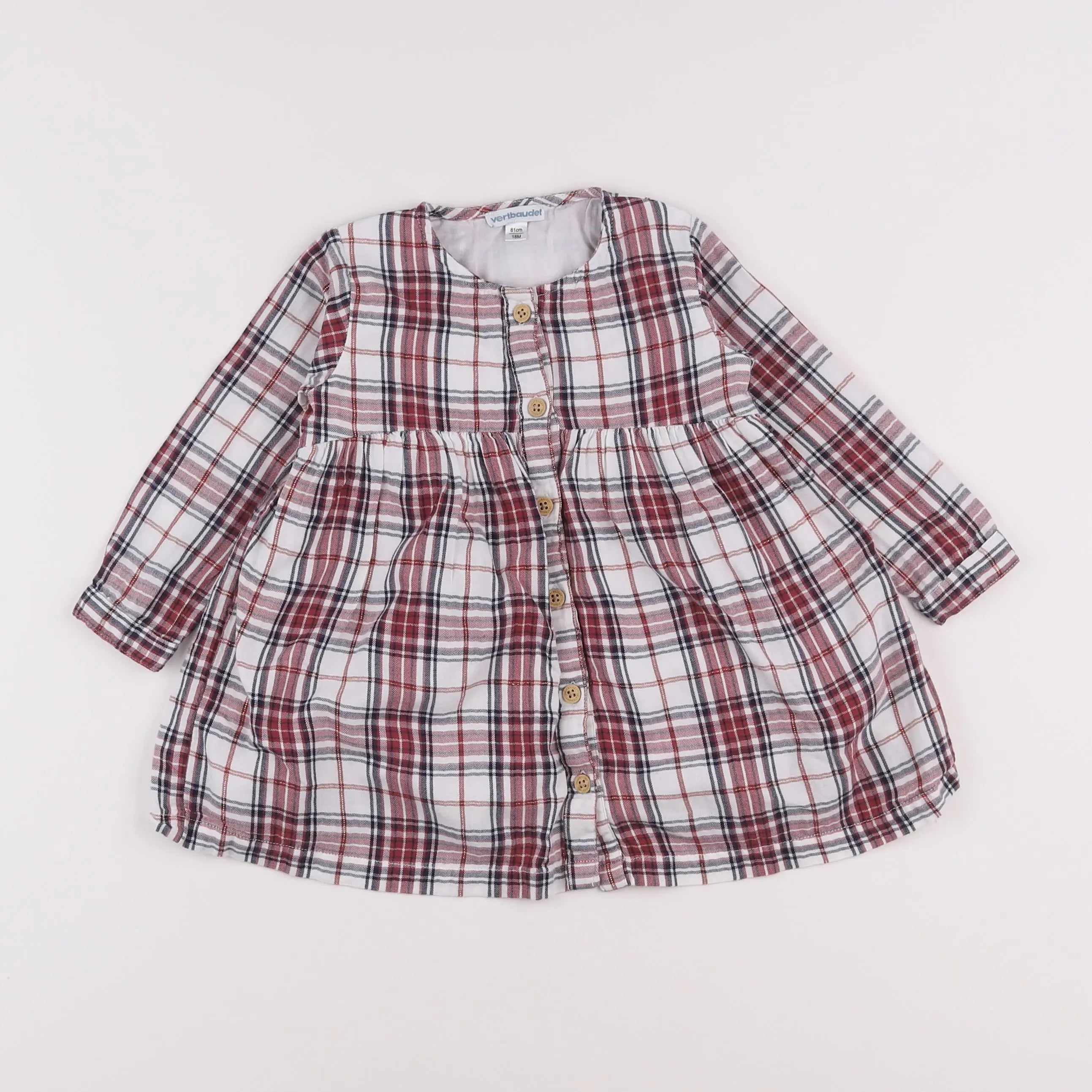 Vertbaudet - robe multicolore - 18 mois