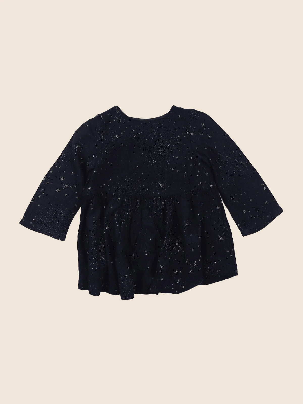Zara - blouse bleu, or - 9/12 mois
