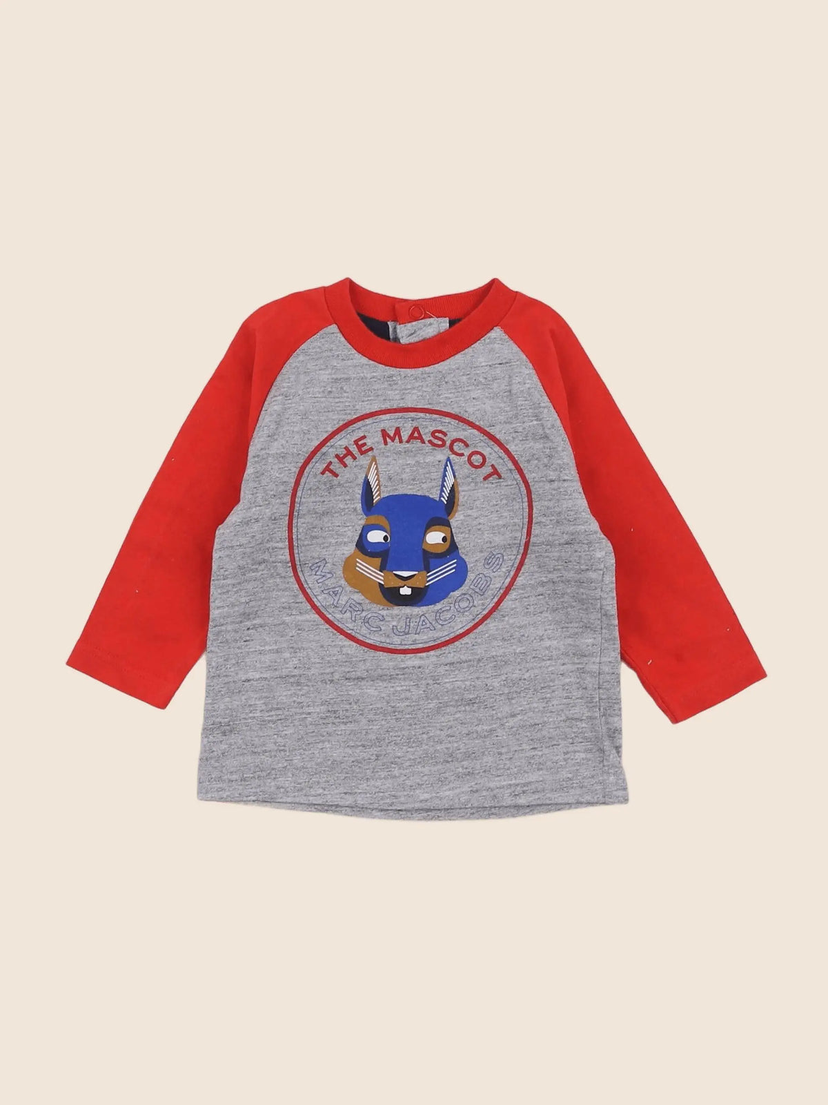 Little marc jacobs - tee-shirt gris, rouge - 6 mois