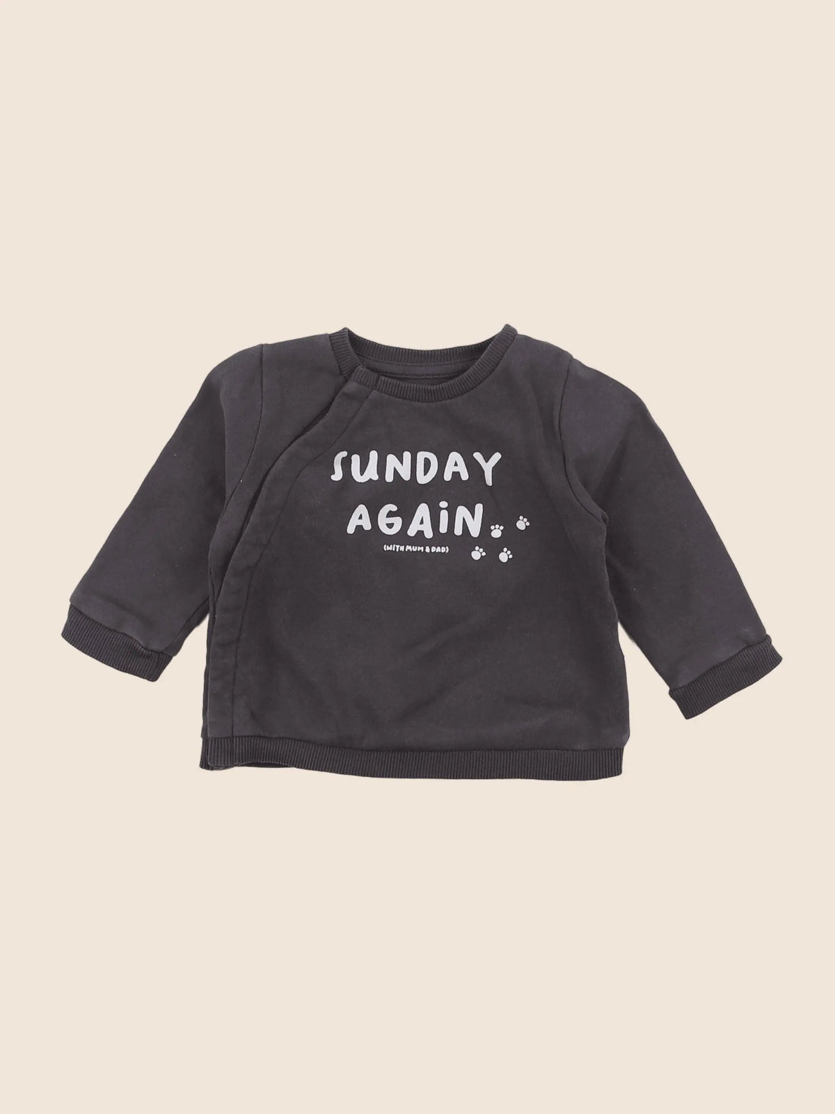 Vertbaudet - sweat gris - 6 mois