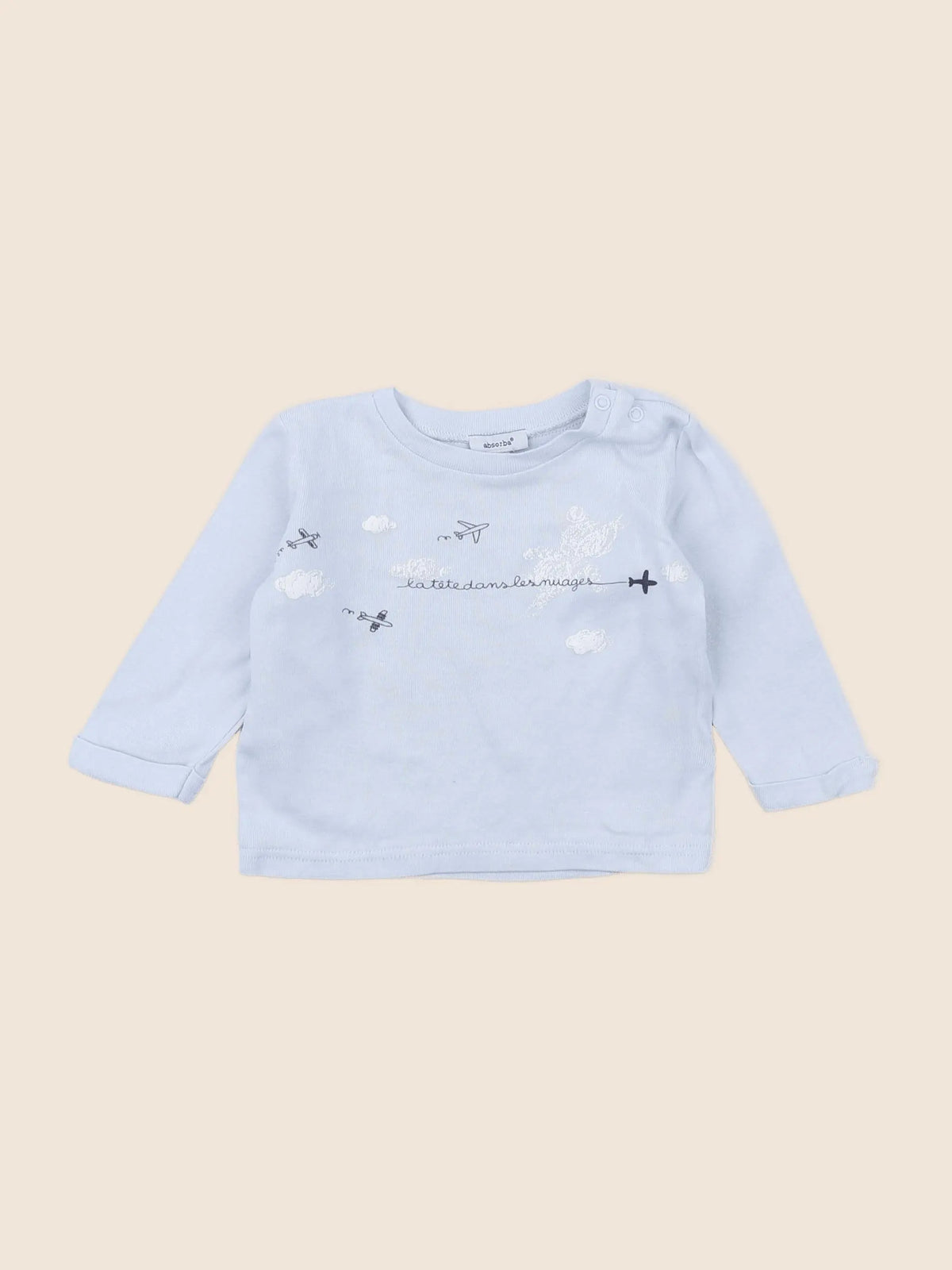 Absorba - tee-shirt bleu - 6 mois