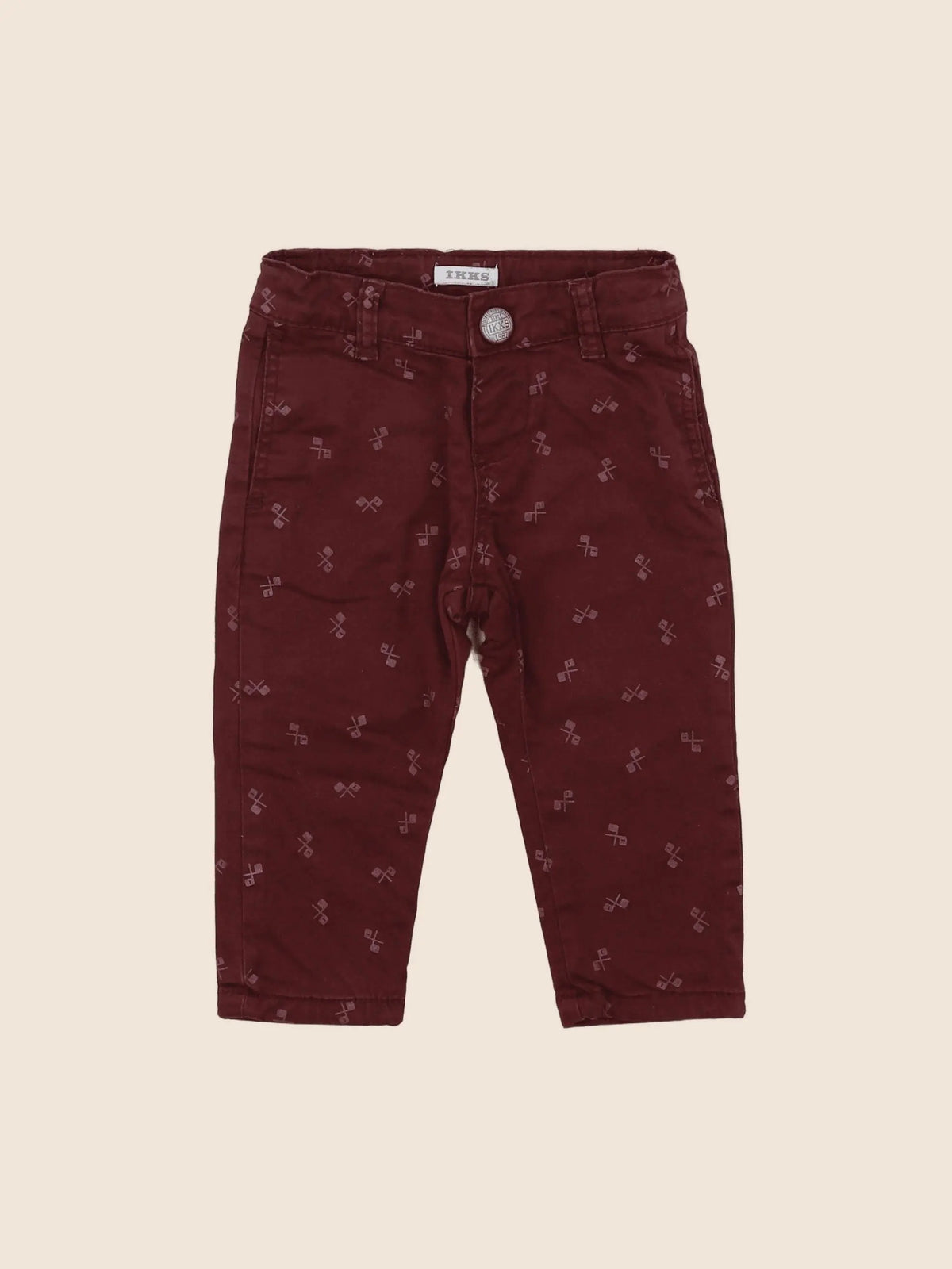 IKKS - pantalon rouge - 6 mois