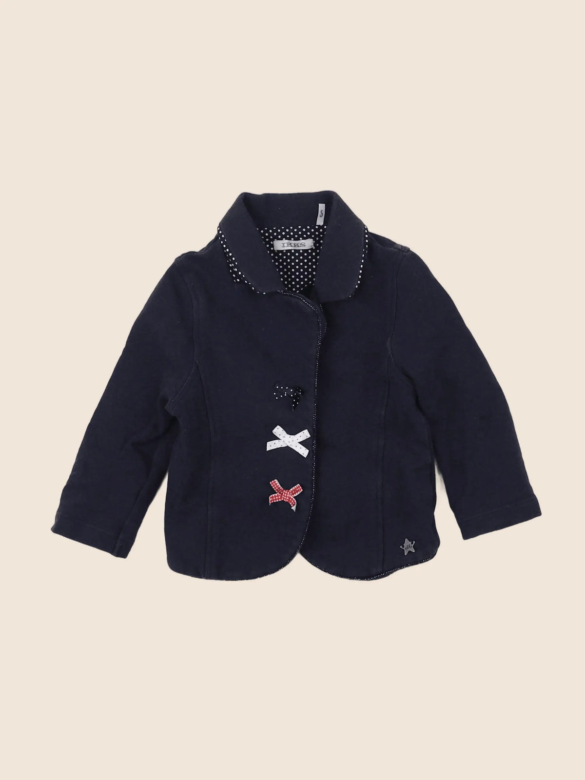 IKKS - sweat bleu - 12 mois