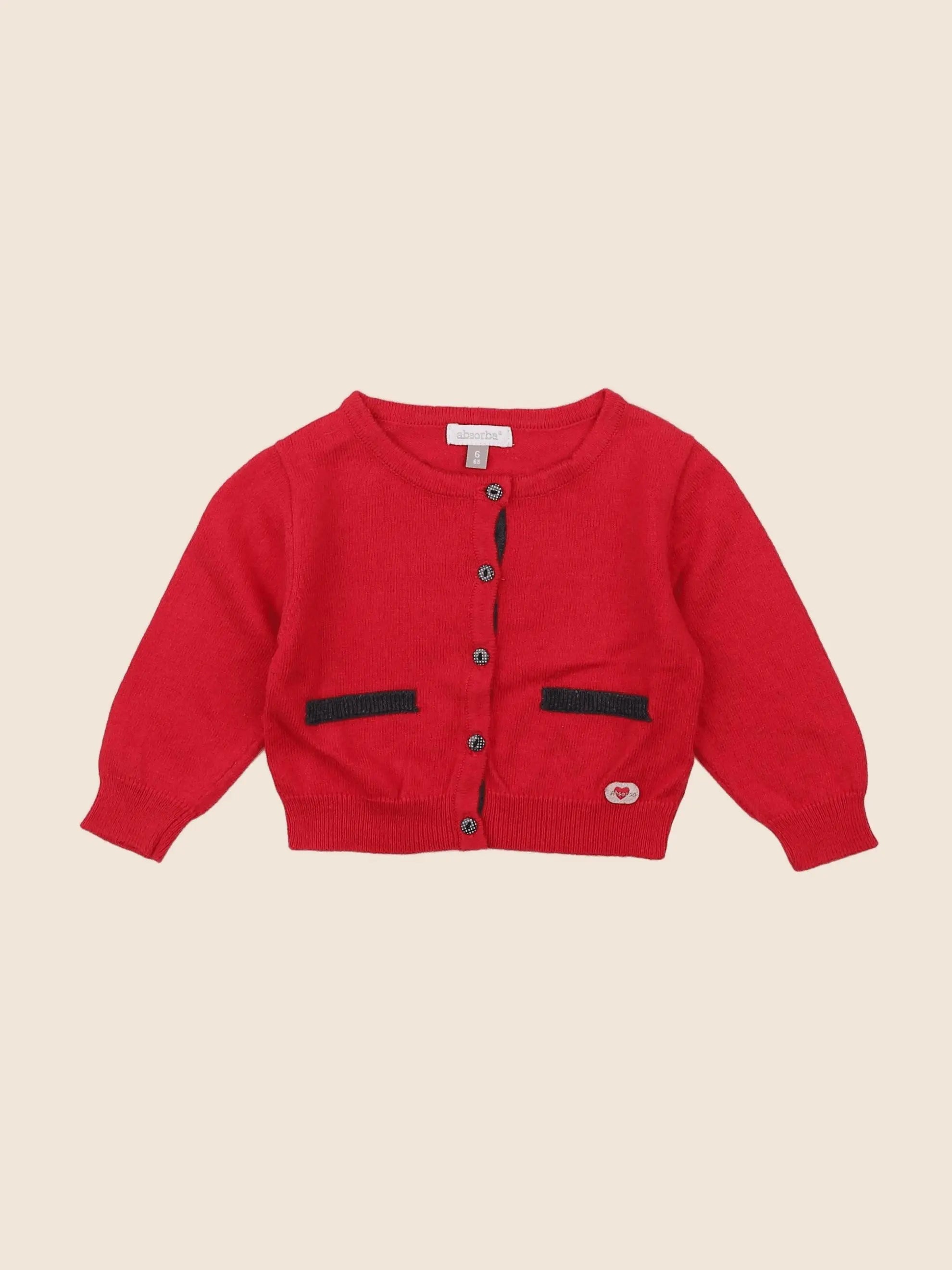 Absorba - gilet rose - 6 mois