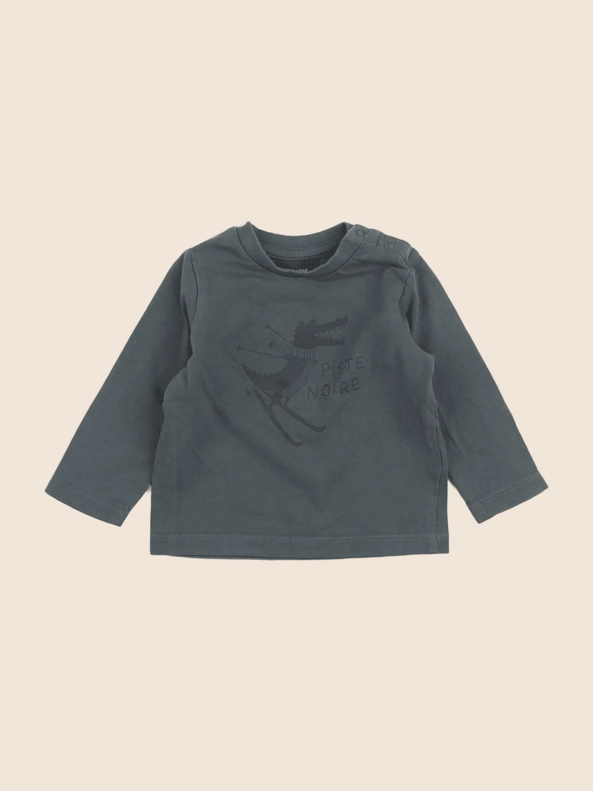Vertbaudet - tee-shirt vert - 6 mois