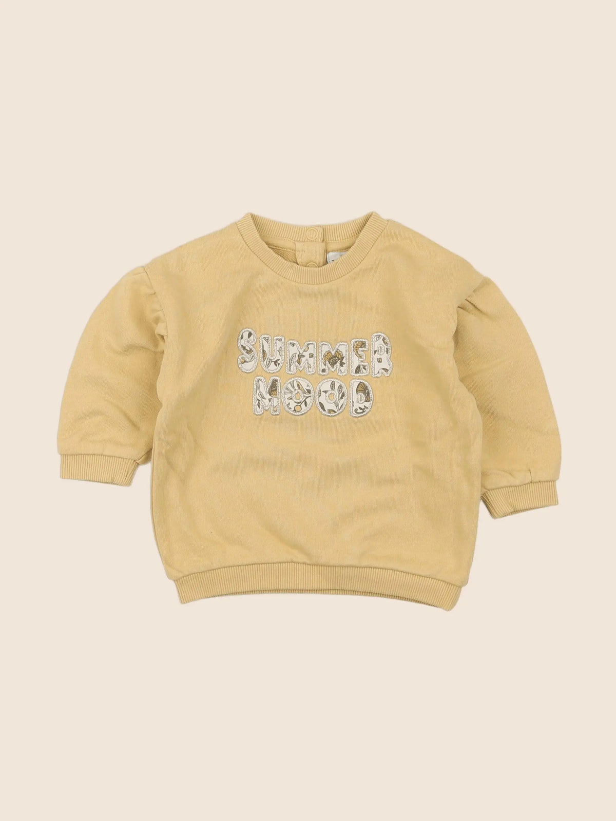 Tape à l'oeil - sweat jaune - 6 mois
