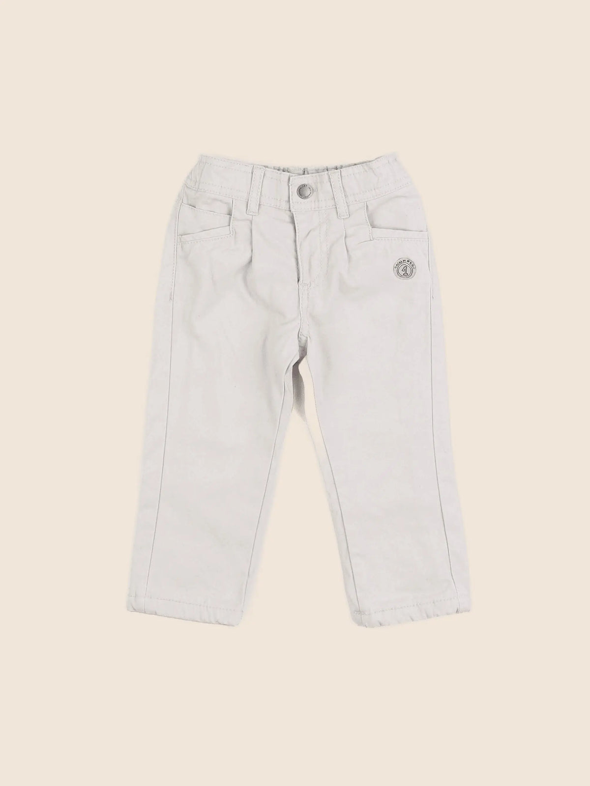 Vertbaudet - jean beige - 12 mois