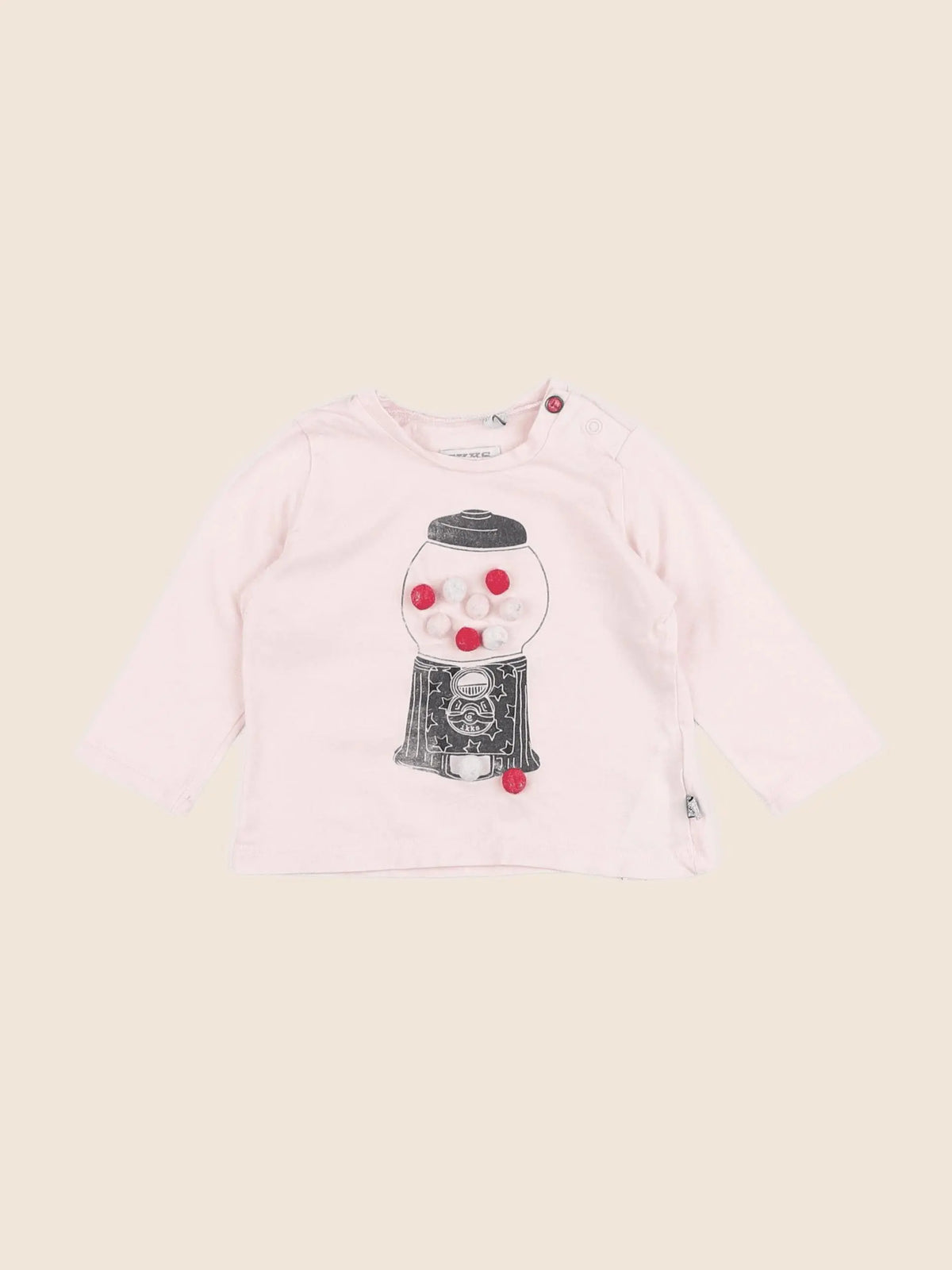 IKKS - tee-shirt rose - 6 mois