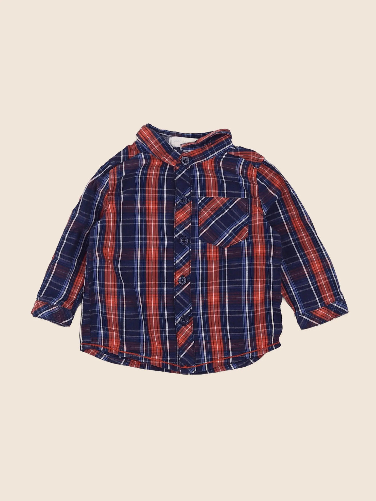 Cadet Rousselle - chemise bleu - 12 mois