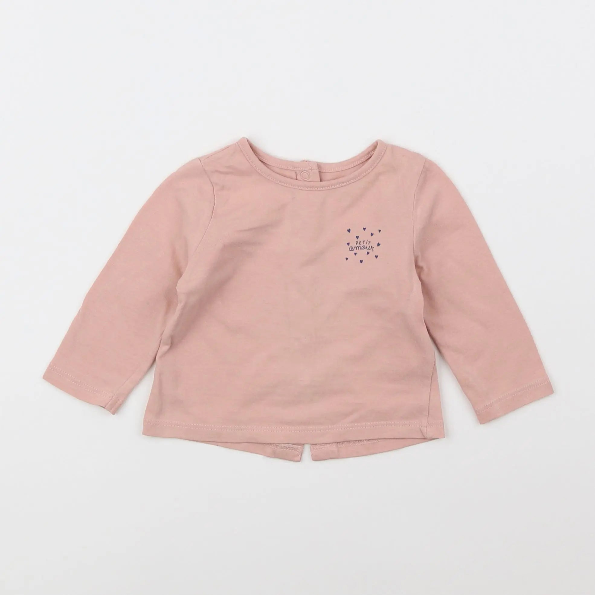 Vertbaudet - tee-shirt rose - 3 mois