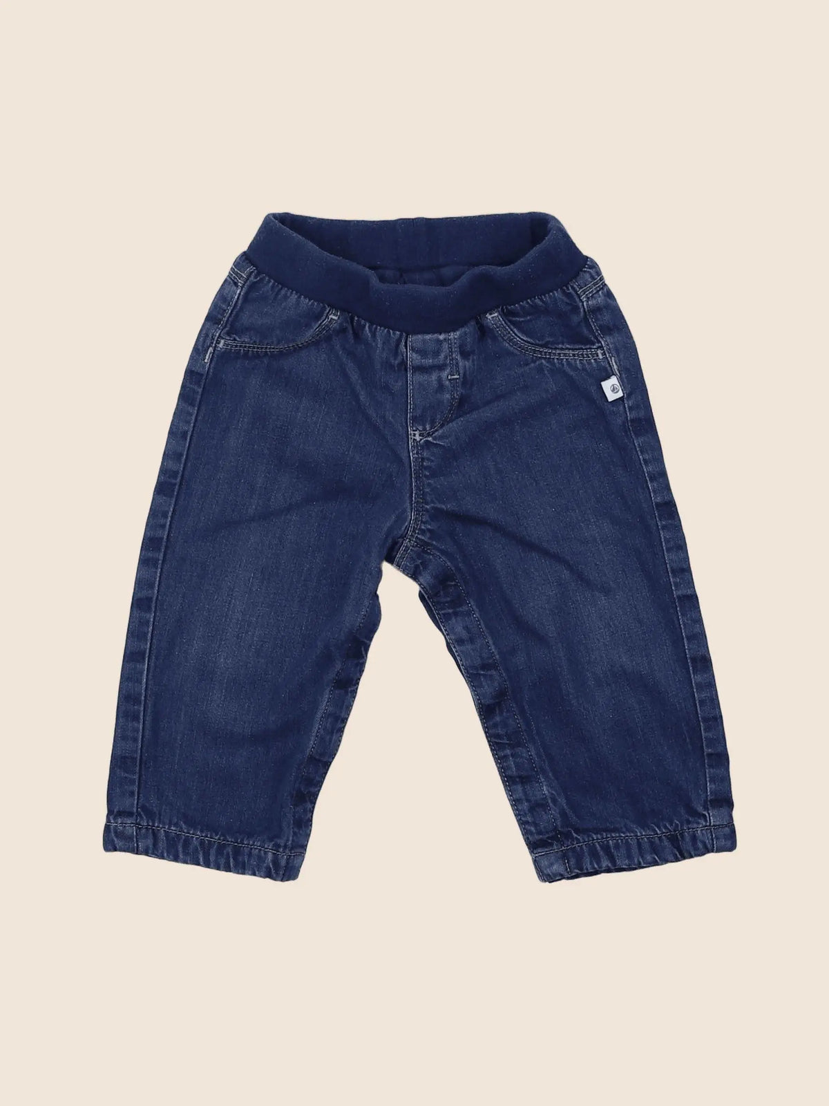 Petit Bateau - jean bleu - 6 mois