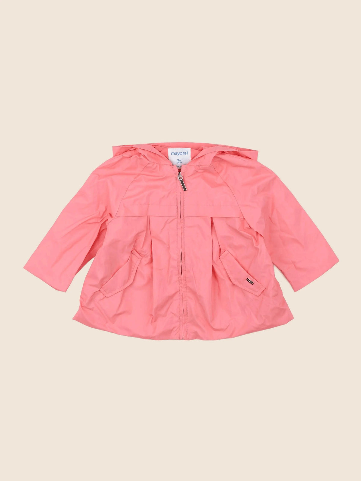 Mayoral - imperméable rose - 9 mois