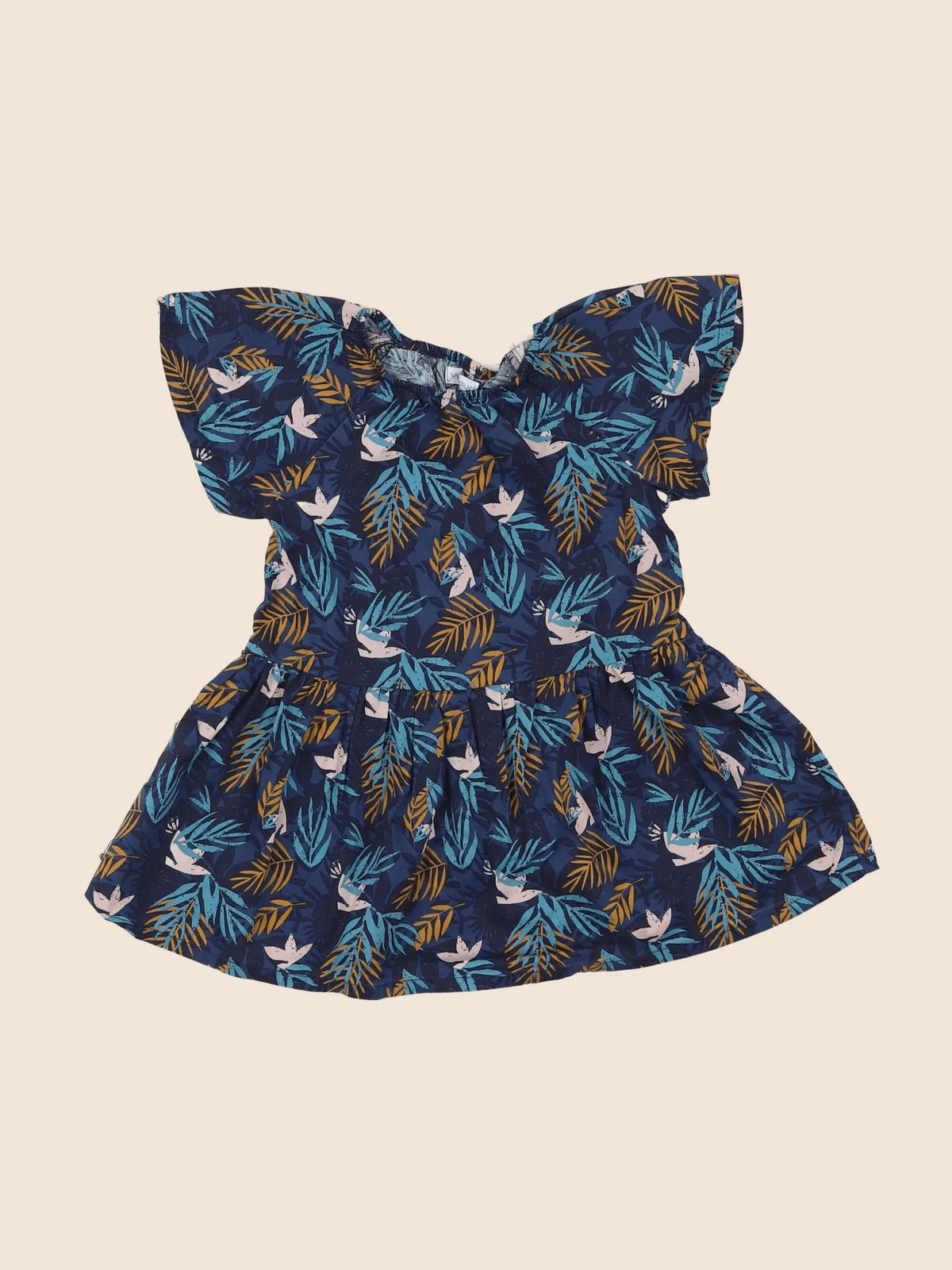 Vertbaudet - robe bleu - 18 mois