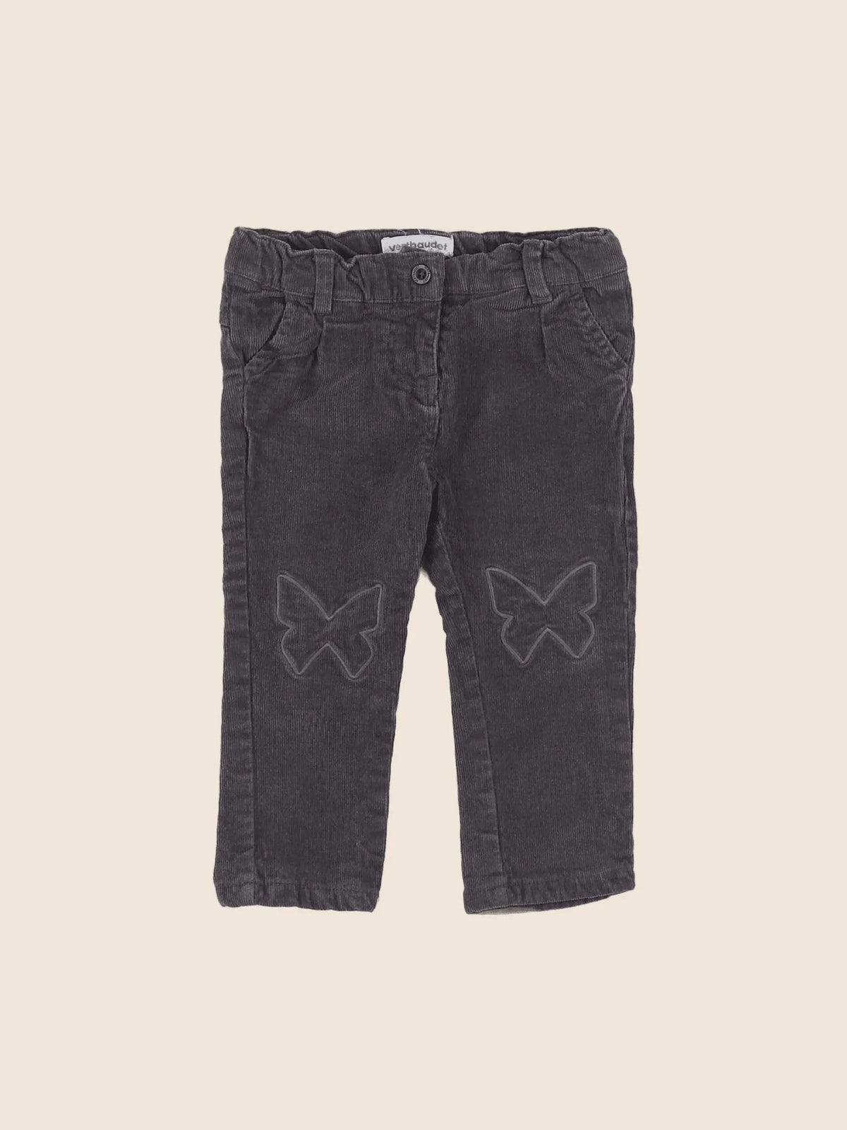 Vertbaudet - pantalon gris - 6 mois