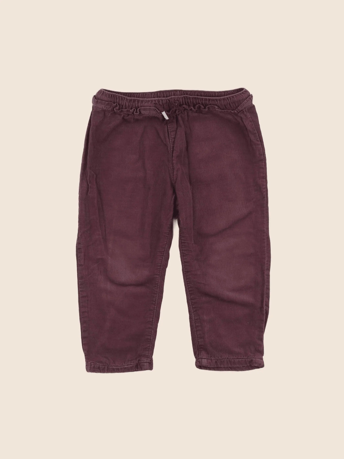 H&M - pantalon rouge - 9/12 mois