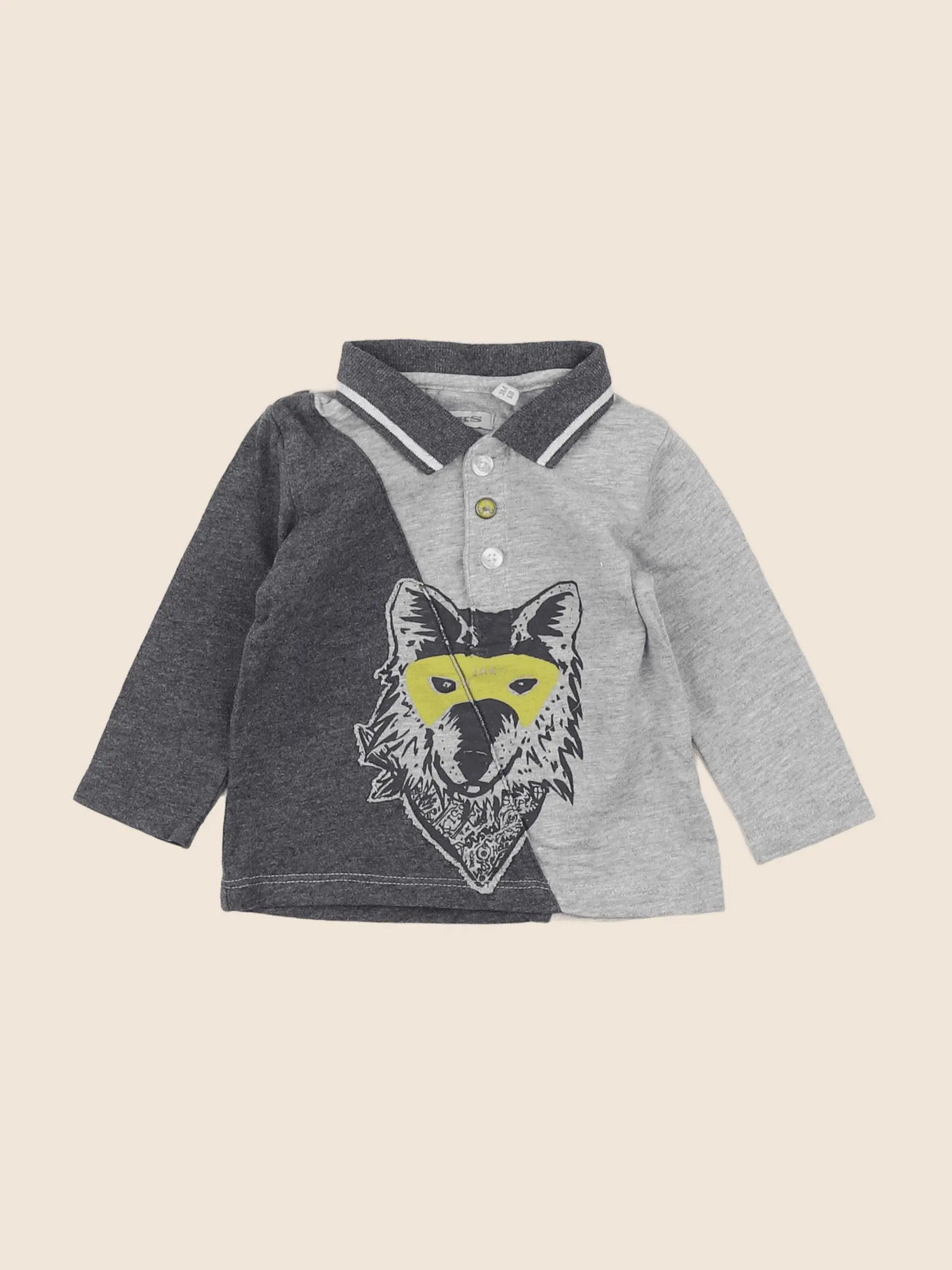IKKS - polo gris - 3 mois