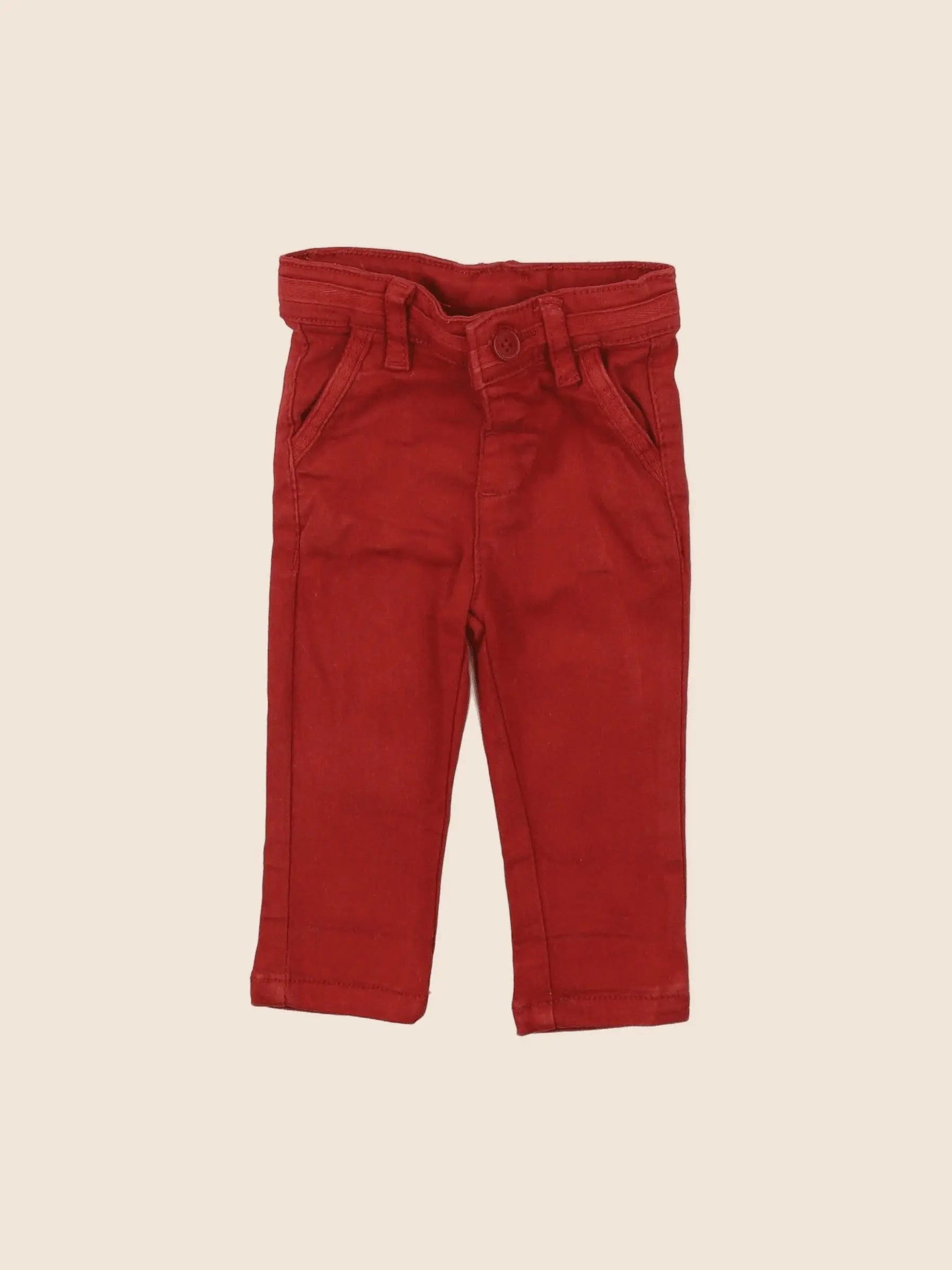 Tape à l'oeil - pantalon rouge - 3 mois