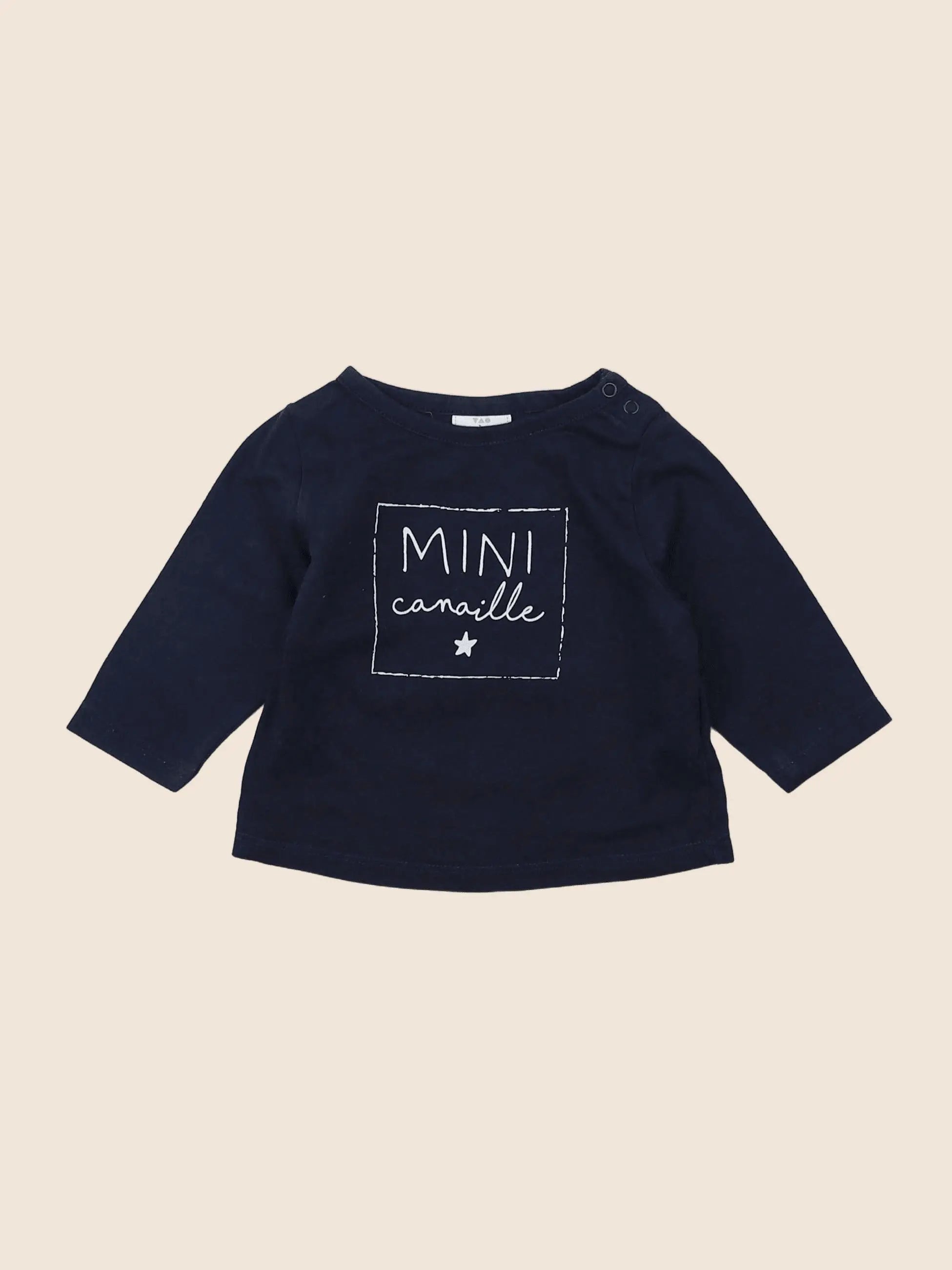 Tape à l'oeil - tee-shirt bleu - 3 mois