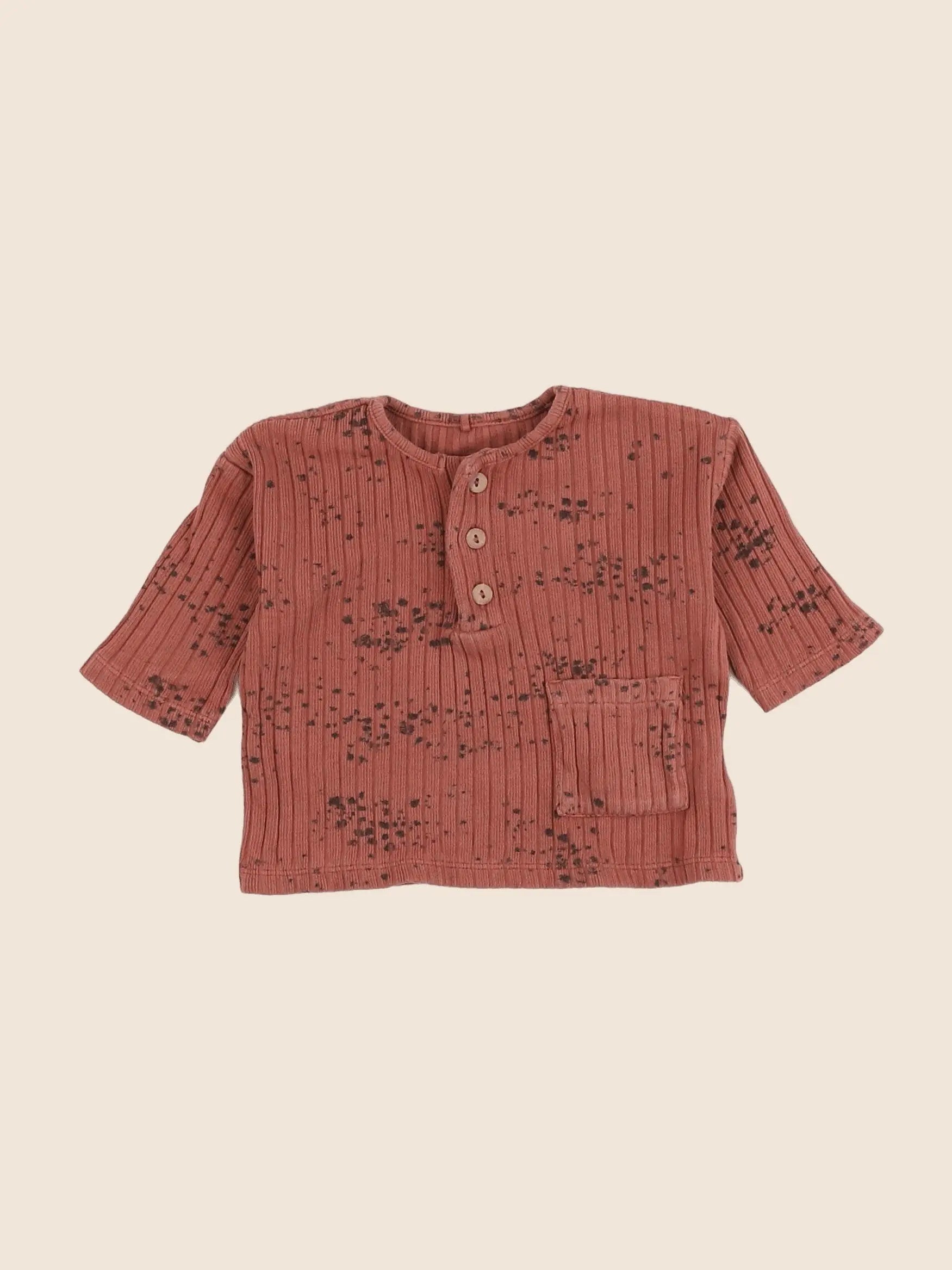 Play Up - tee-shirt marron - 3 mois