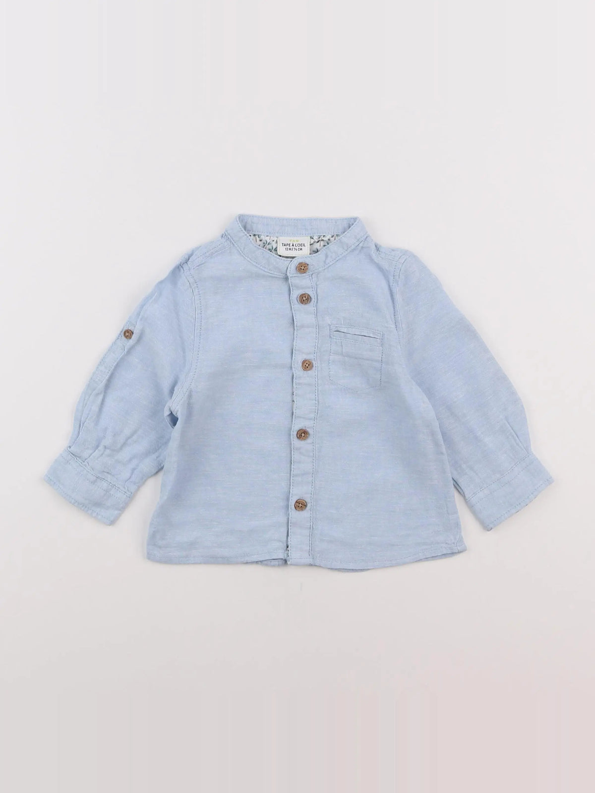 Tape à l'oeil - chemise bleu - 12 mois