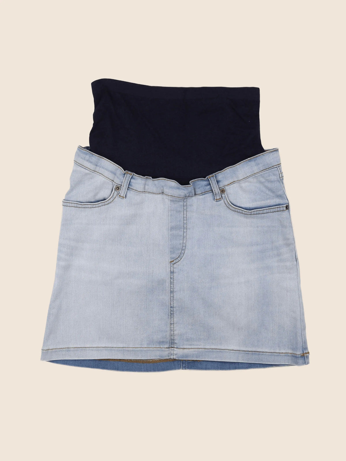 Envie de fraise - jupe grossesse bleu - 36