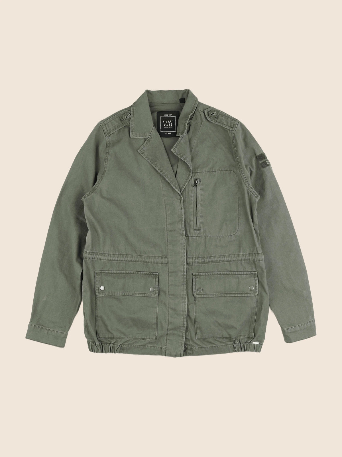 IKKS - veste imprimé au dos vert - 14 ans