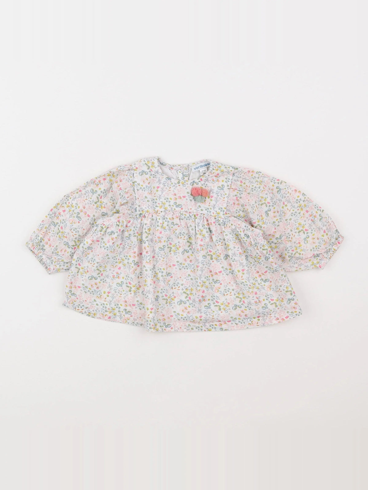 Vertbaudet - blouse multicolore - 6 mois