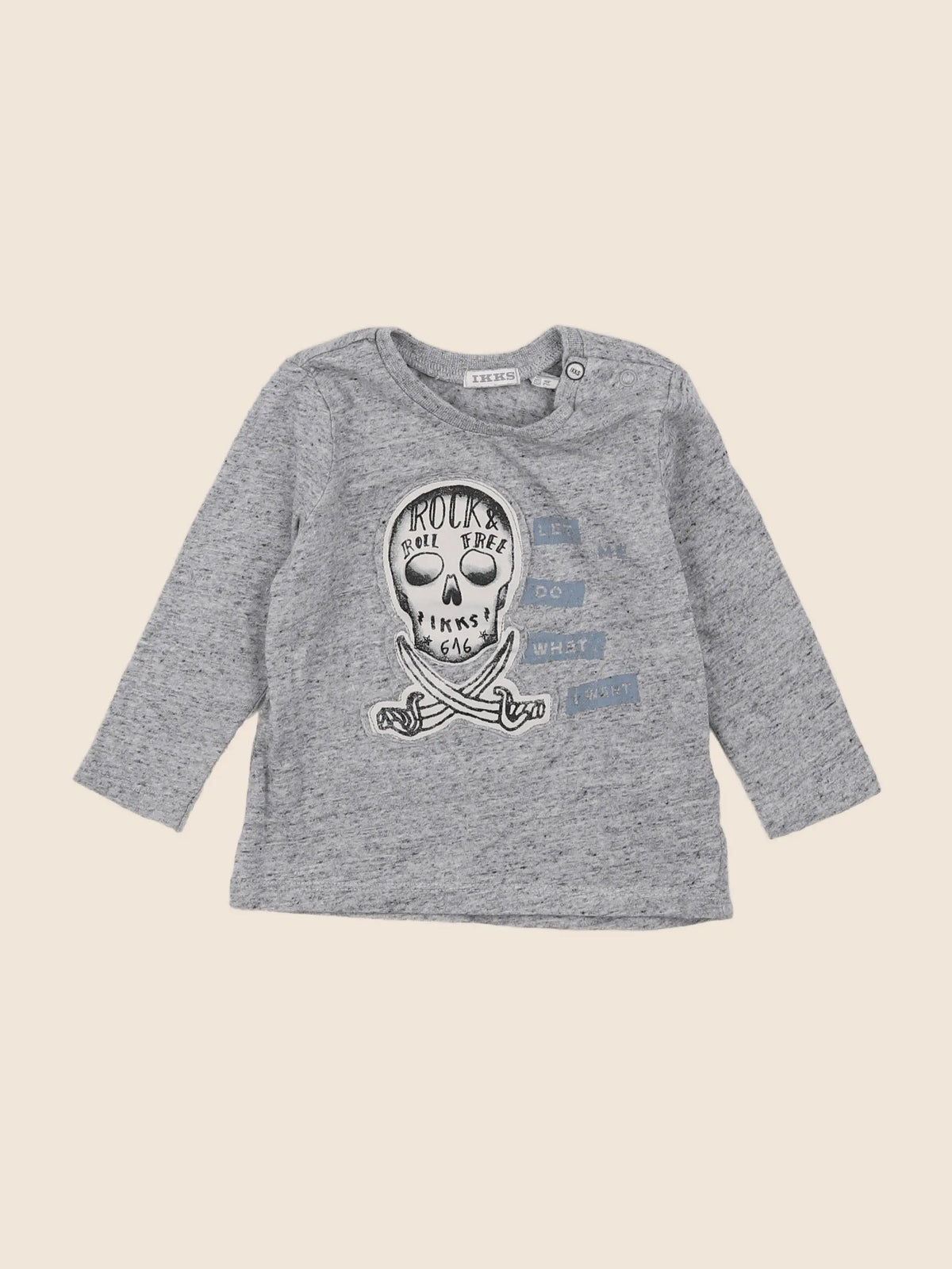 IKKS - tee-shirt gris - 12 mois