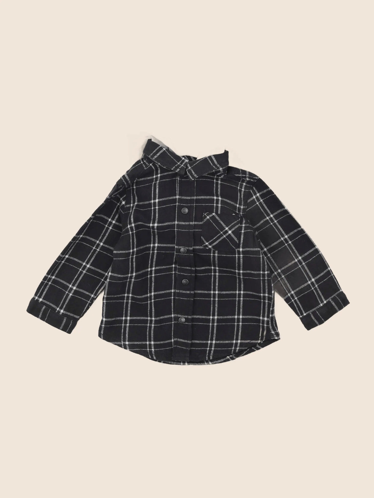 Vertbaudet - chemise gris - 12 mois