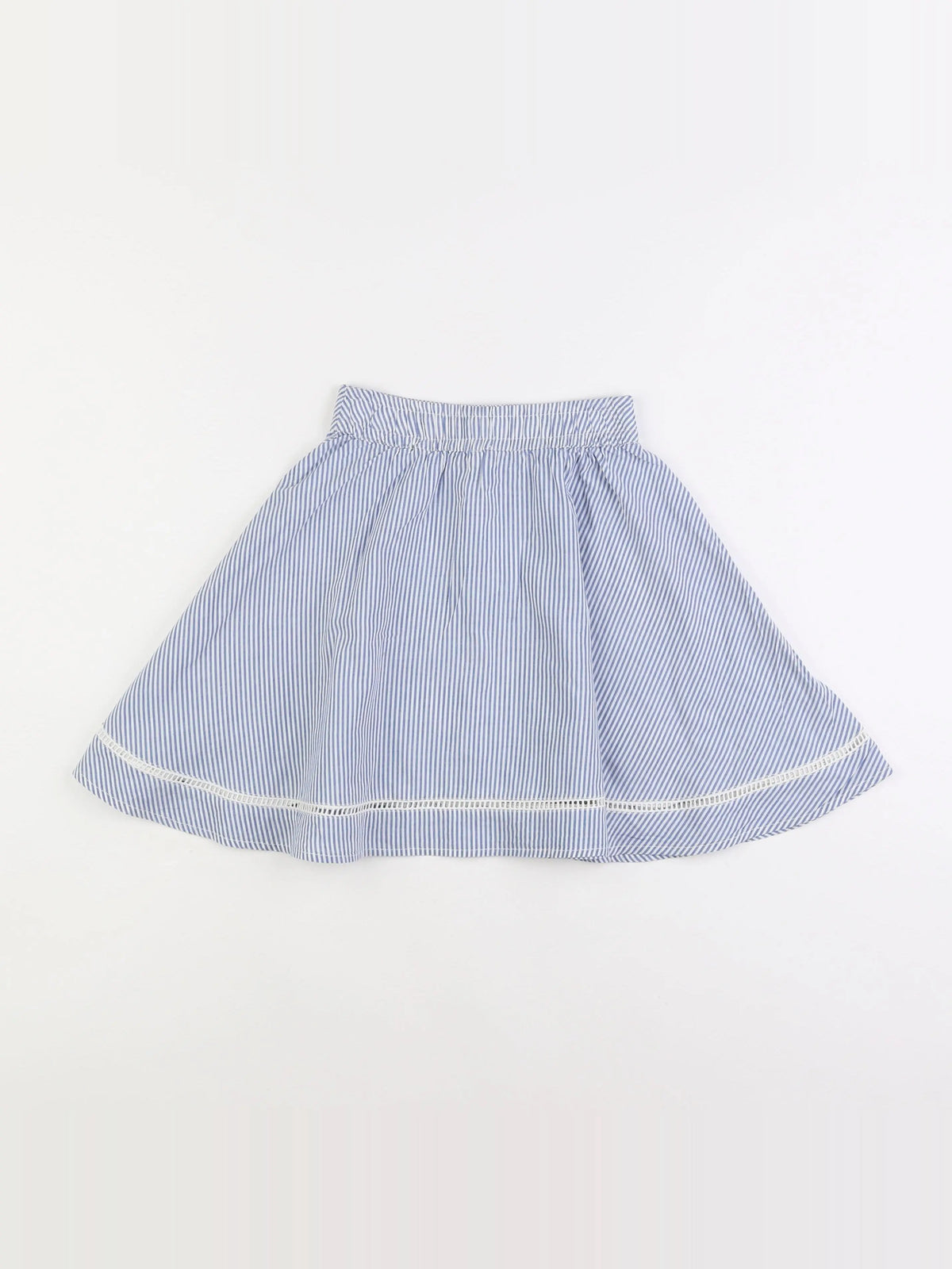 Rose et théo - jupe bleu, blanc - 10 ans