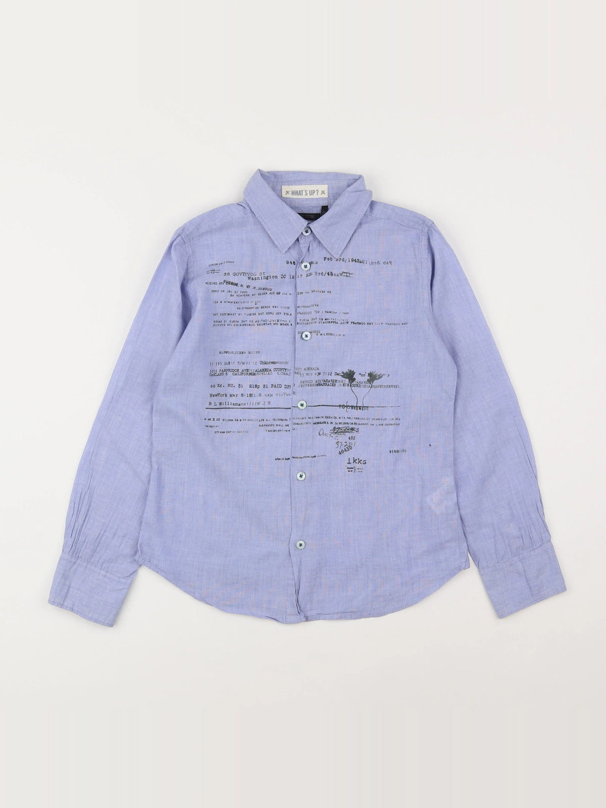 IKKS - chemise bleu - 8 ans