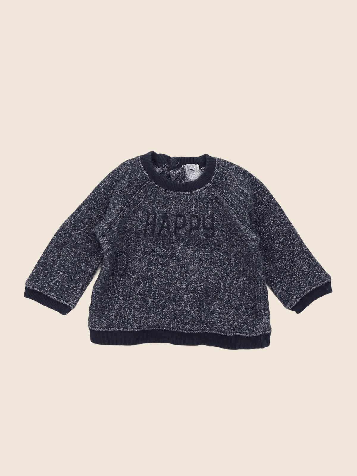 Boutchou - sweat bleu - 12 mois